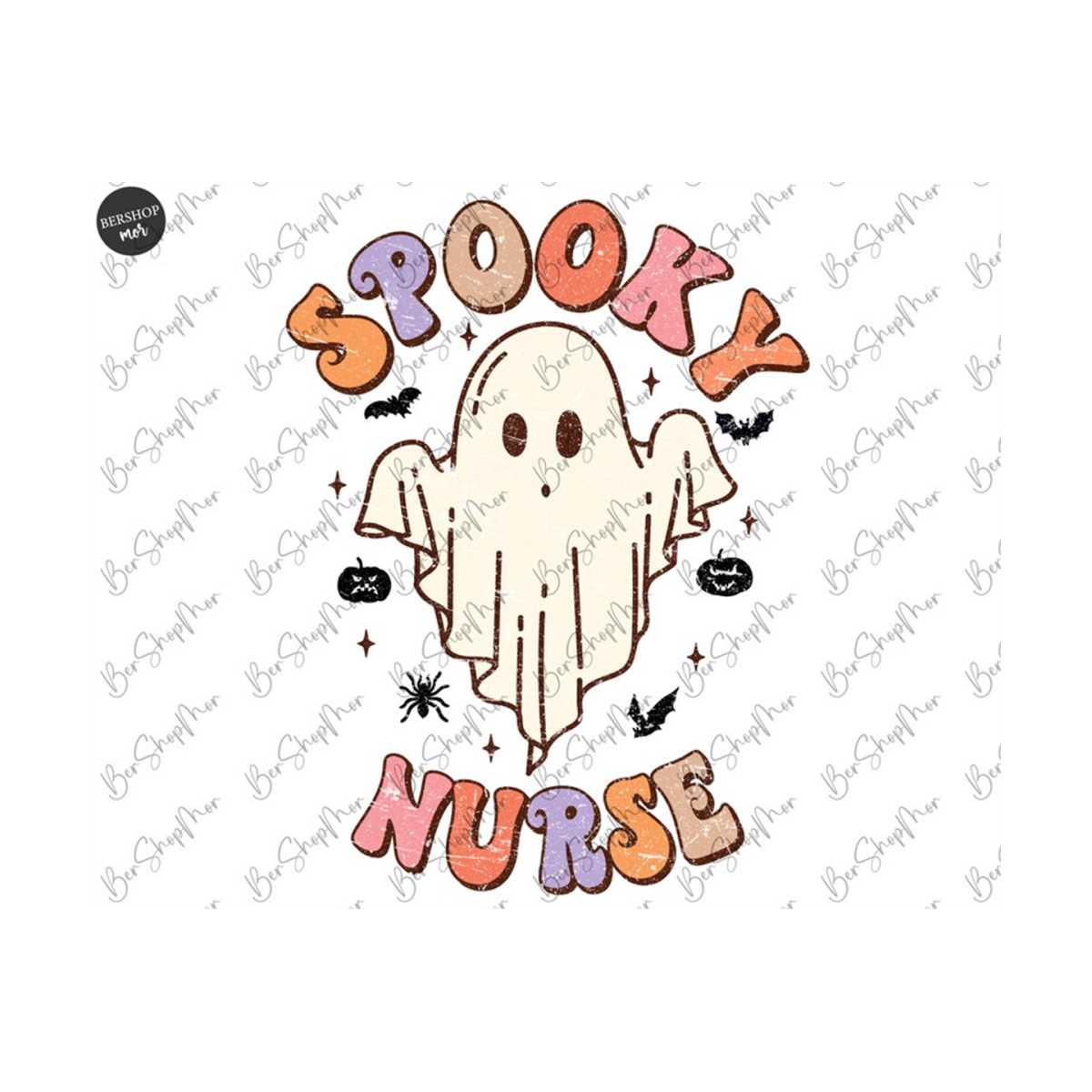 Spooky NursePng, Spooky Season Png, Cute Ghost Png, Fall Png - Inspire