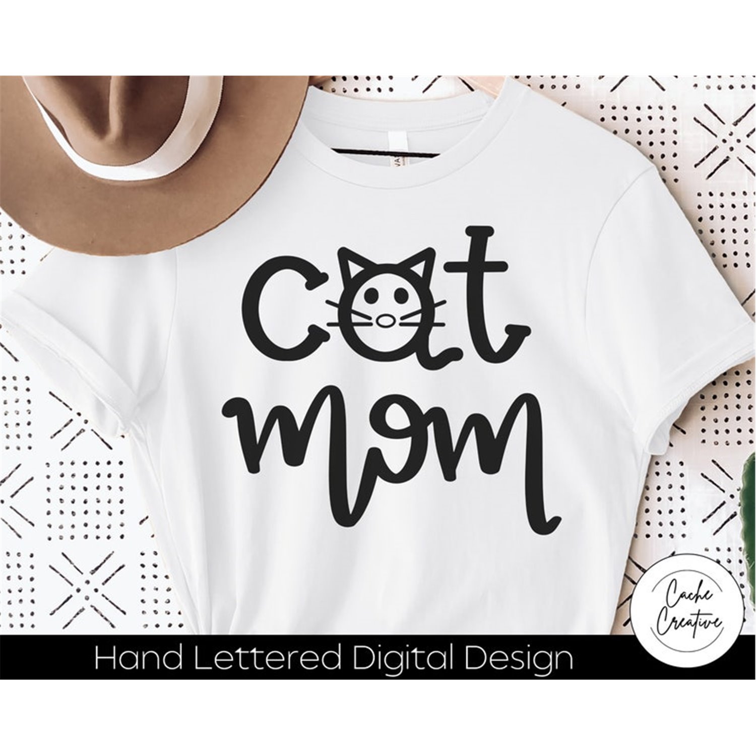 Cat Mom SVG INSTANT DOWNLOAD dxf, svg, eps, png, jpg, pdf fo - Inspire