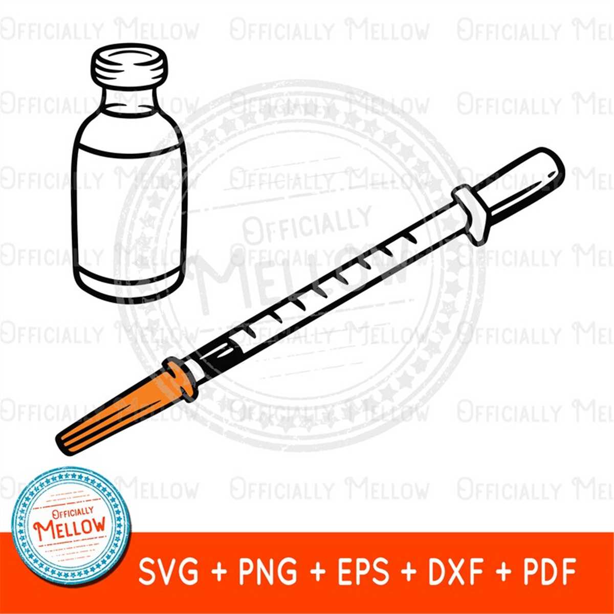 Syringe SVG, Medical SVG, Medical Clipart, Syringe PNG, Medi Inspire