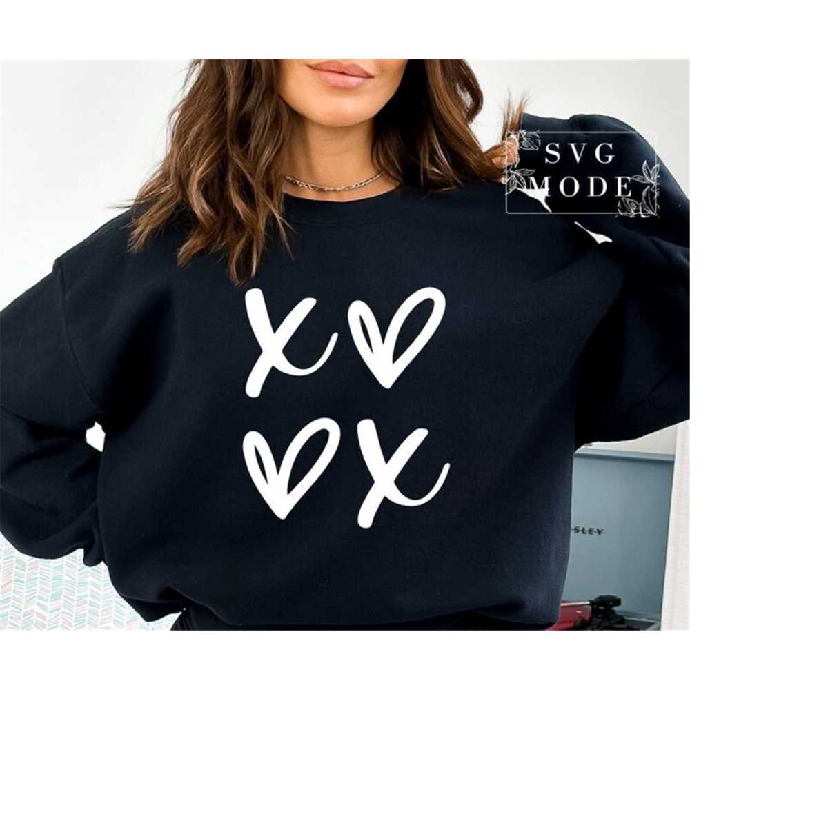 Hugs and Kisses SVG PNG PDF, Xoxo Svg, Heart Svg, Valentines - Inspire ...