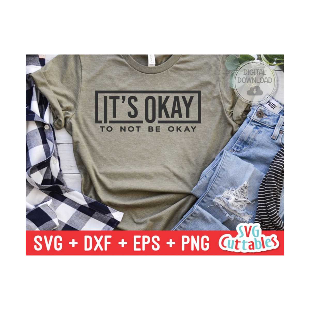 It's Okay To Not Be Okay svg - Mental Health svg - dxf - ep - Inspire ...