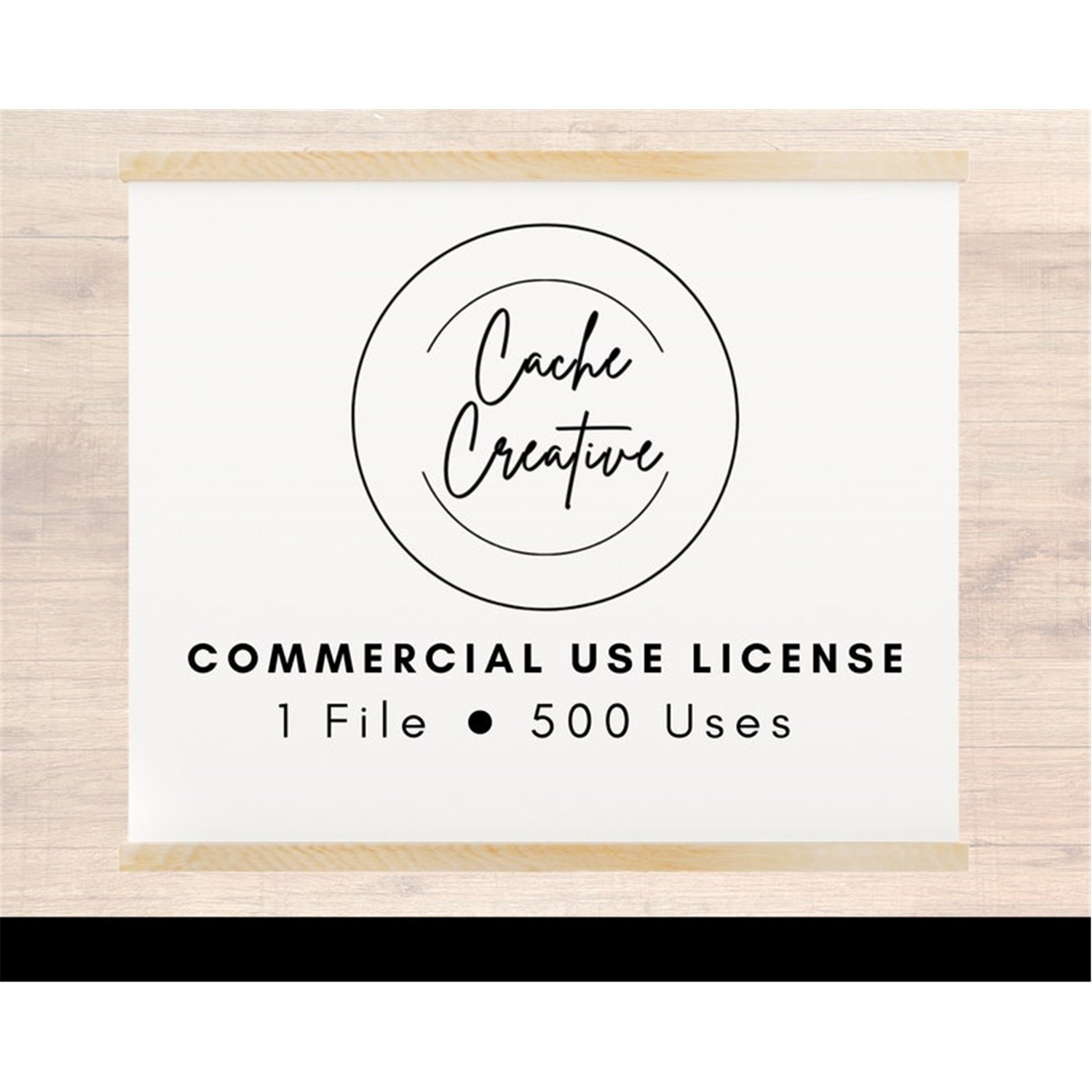Cache Creative Commercial Use License | 1 File, 500 Uses - Inspire Uplift