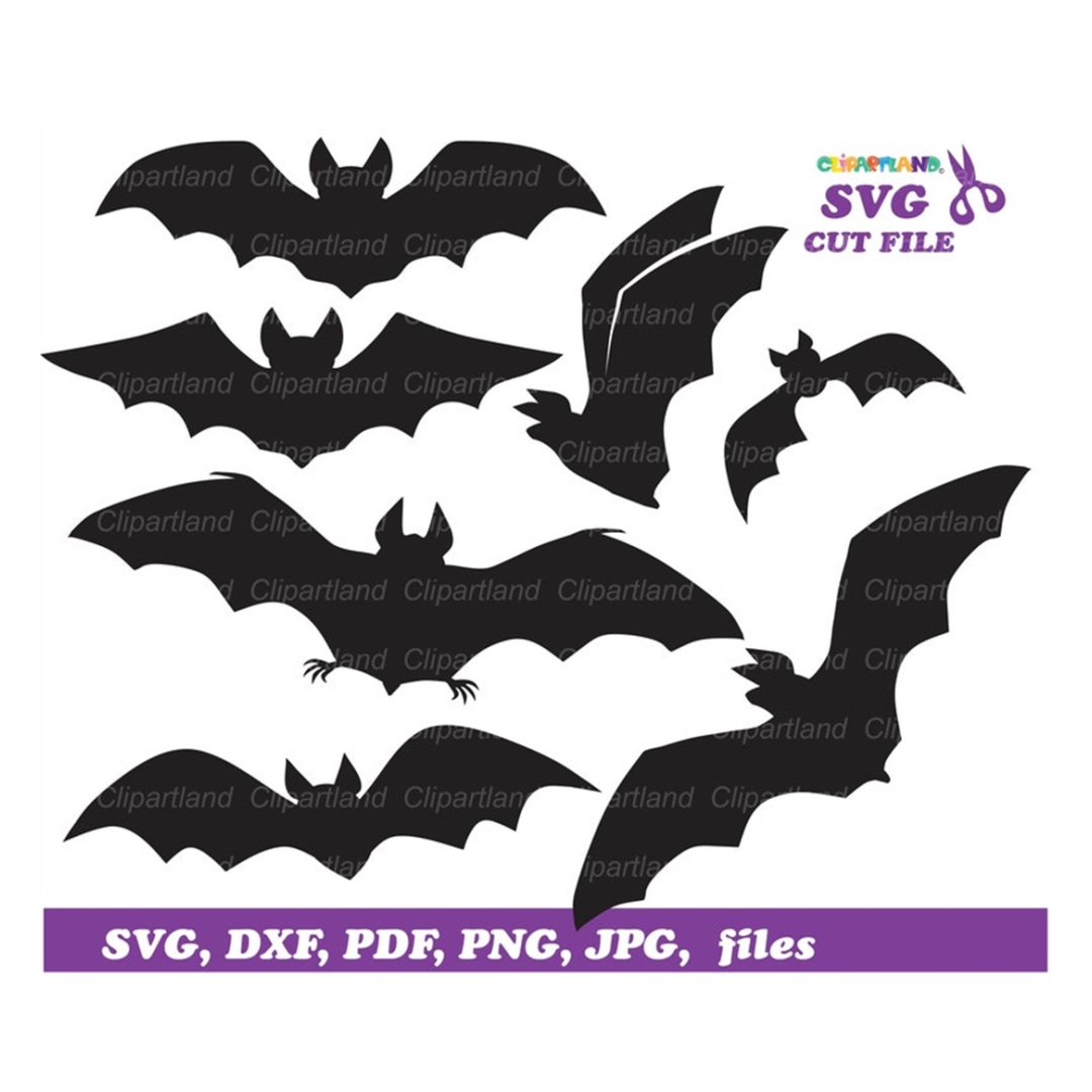 INSTANT Download. Halloween bat svg cut files and clip art. | Inspire ...