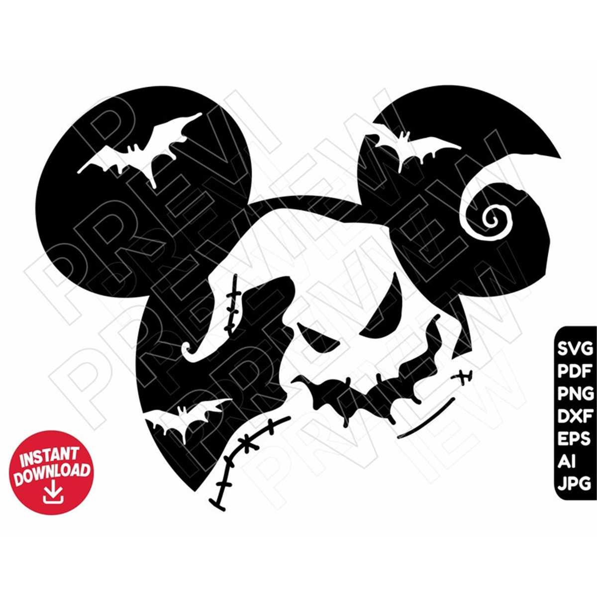 Oogie boogie SVG png dxf clipart