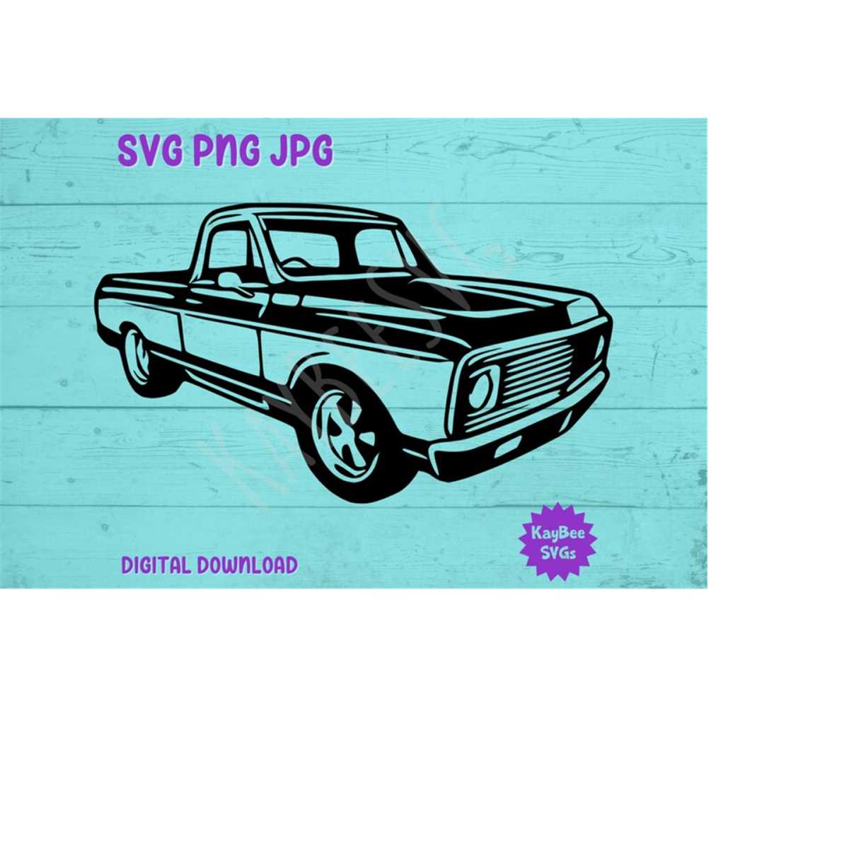 Pickup Truck SVG PNG JPG Clipart Digital Cut File Download f - Inspire ...