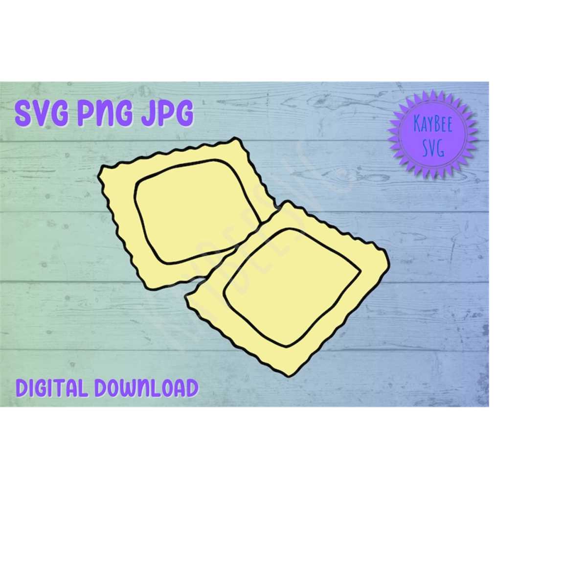 Pasta Svg File Ravioli Pasta SVG PNG JPG Clipart Digital Cut File Download - Inspire ...