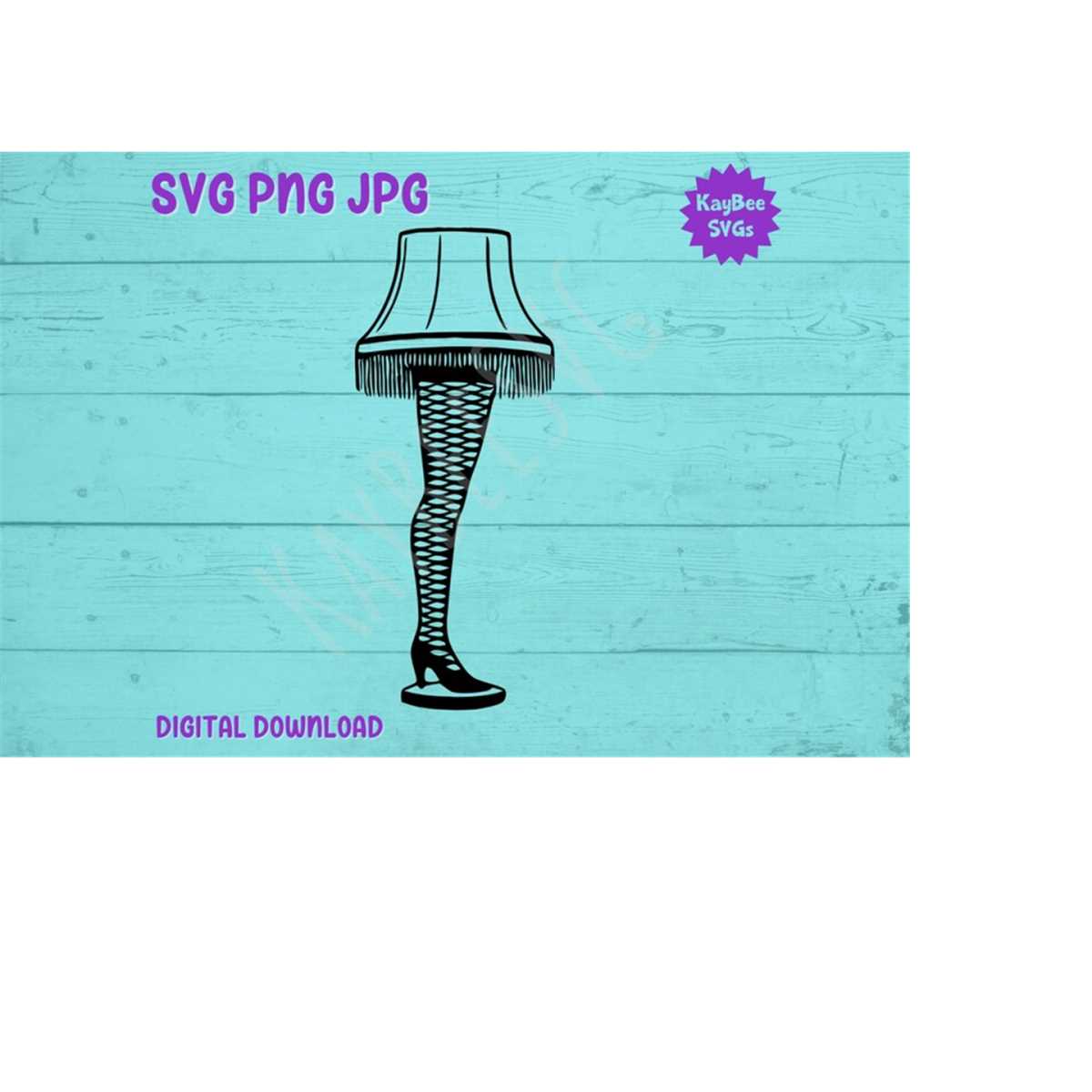 Sexy Leg Lamp SVG PNG JPG Clipart Digital Cut File Download - Inspire