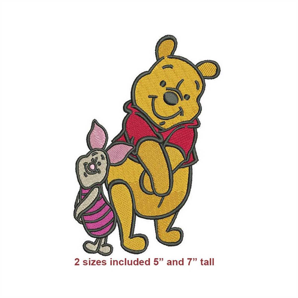 Large Winnie the Pooh Embroidery Design Inspire Uplift