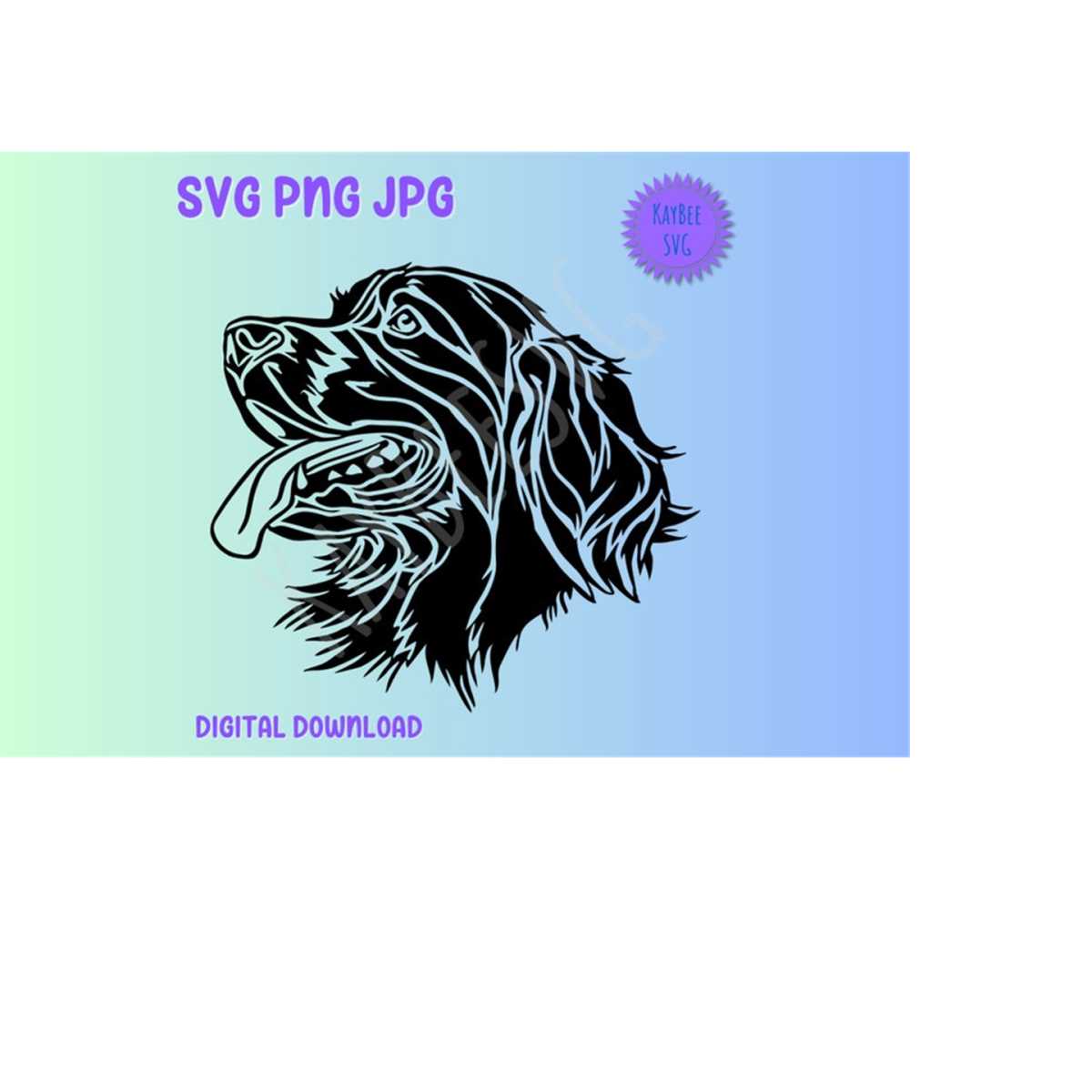 Golden Retriever Dog Face SVG PNG JPG Clipart Digital Cut Fi - Inspire ...