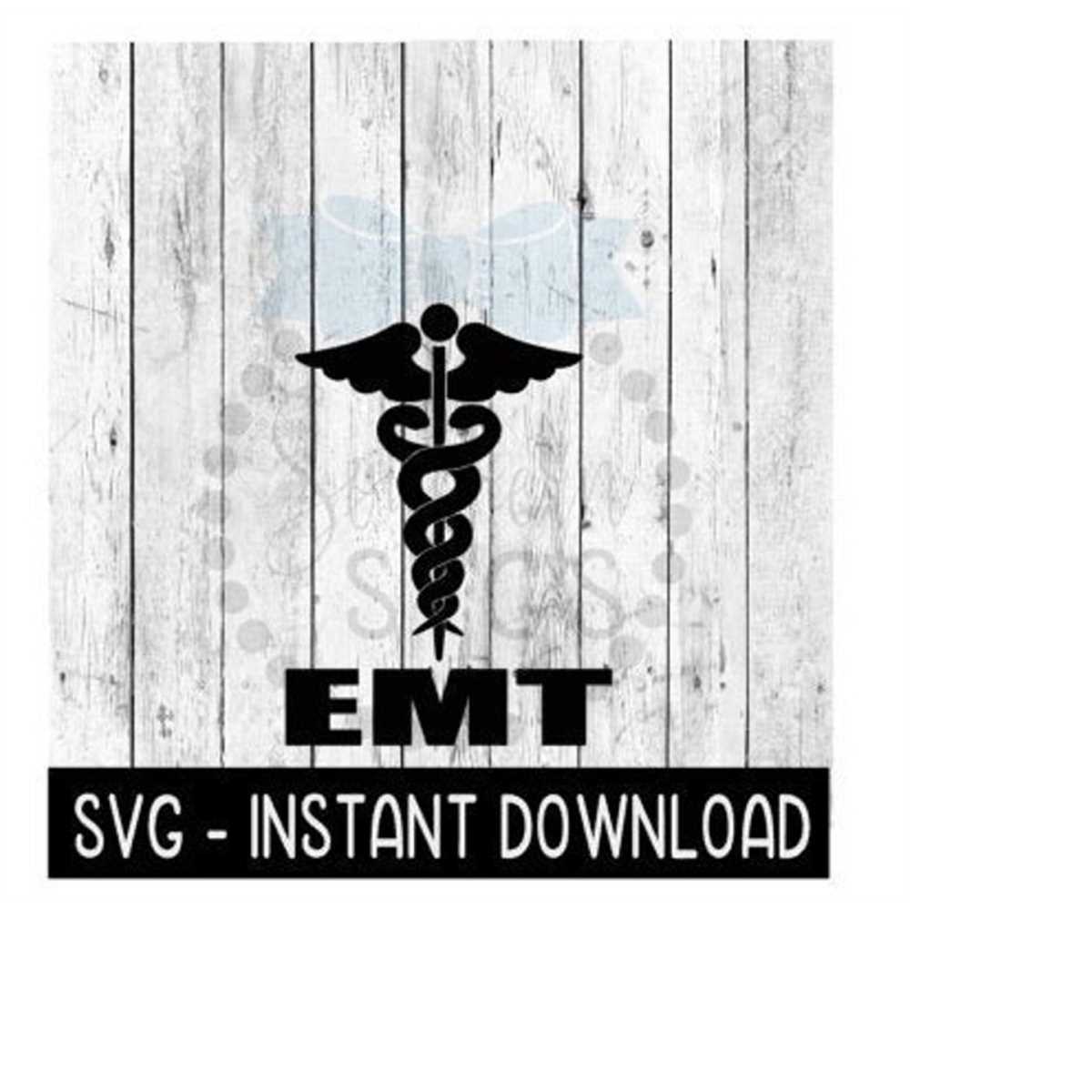 EMT Caduceus Medical Symbol SVG, Emergency Symbol SVG Files, | Inspire ...