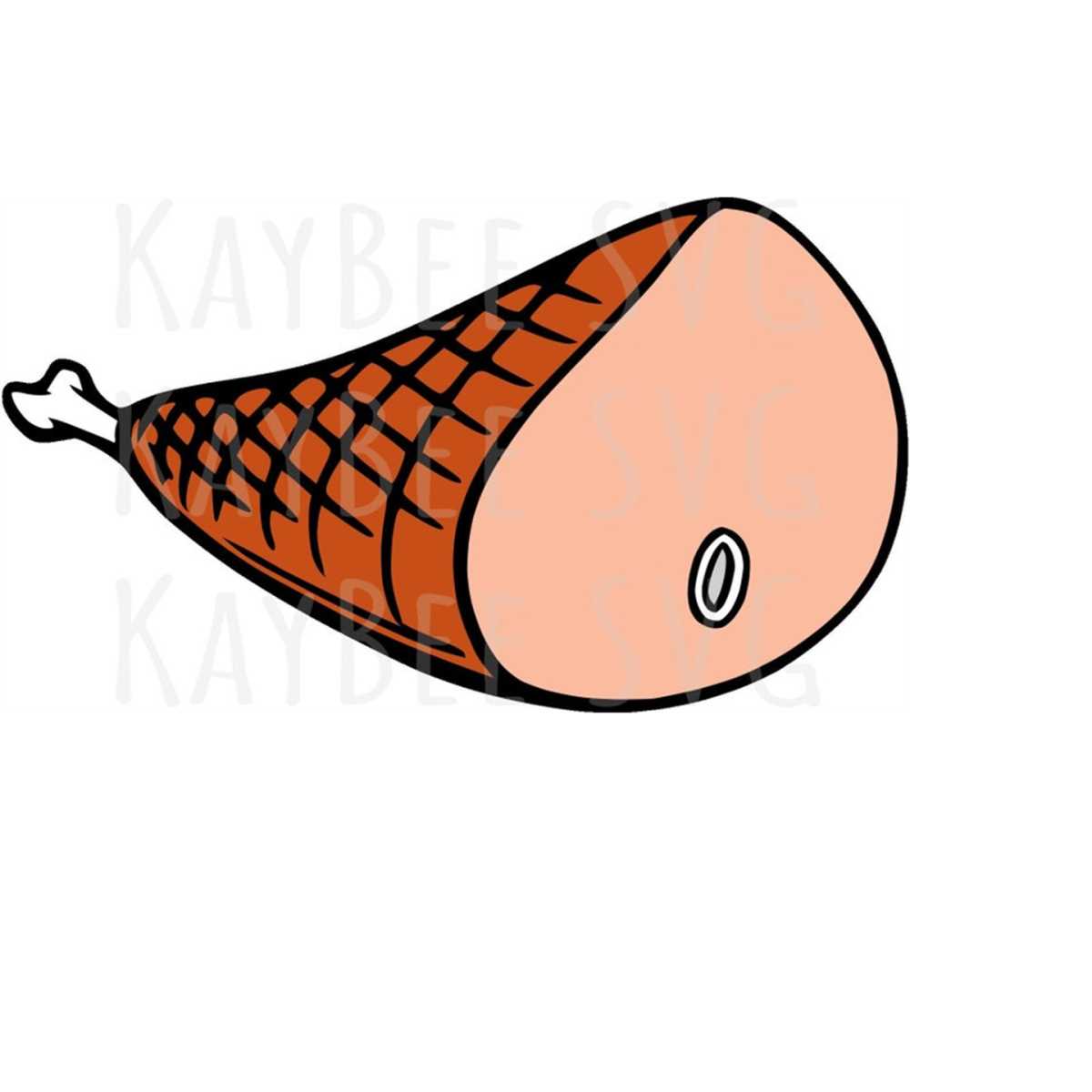 Ham Hock SVG PNG JPG Clipart Digital Cut File Download for C Inspire