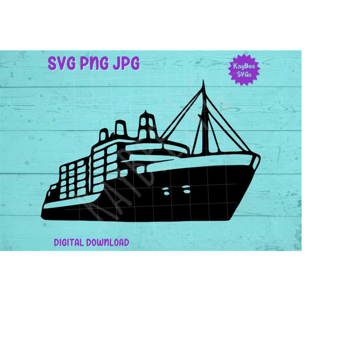 Container Cargo Ship SVG PNG Jpg Clipart Digital Cut File Do | Inspire ...