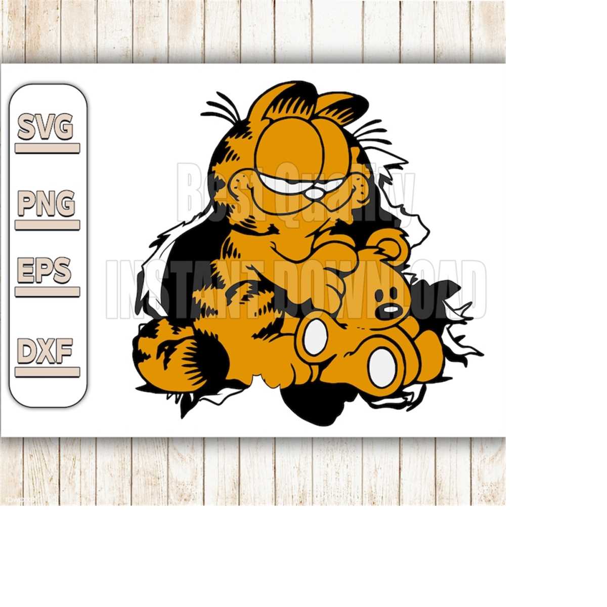 Garfield Svg Cut File, Garfield Cartoon Character Svg File, - Inspire