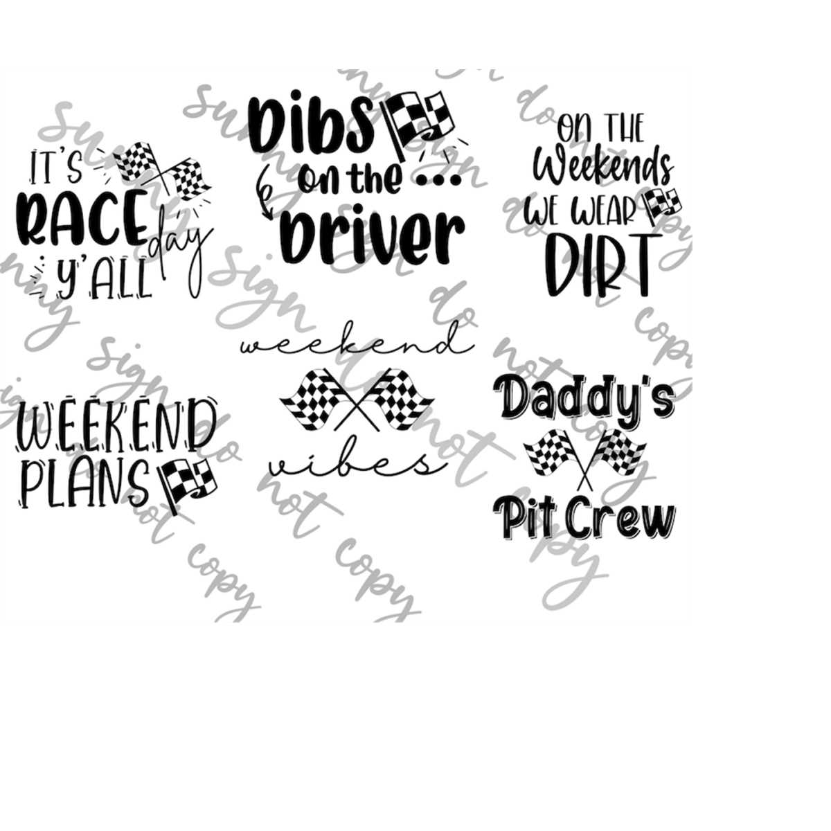 Racing Bundle SVG PNG instant download Racetrack | Inspire Uplift