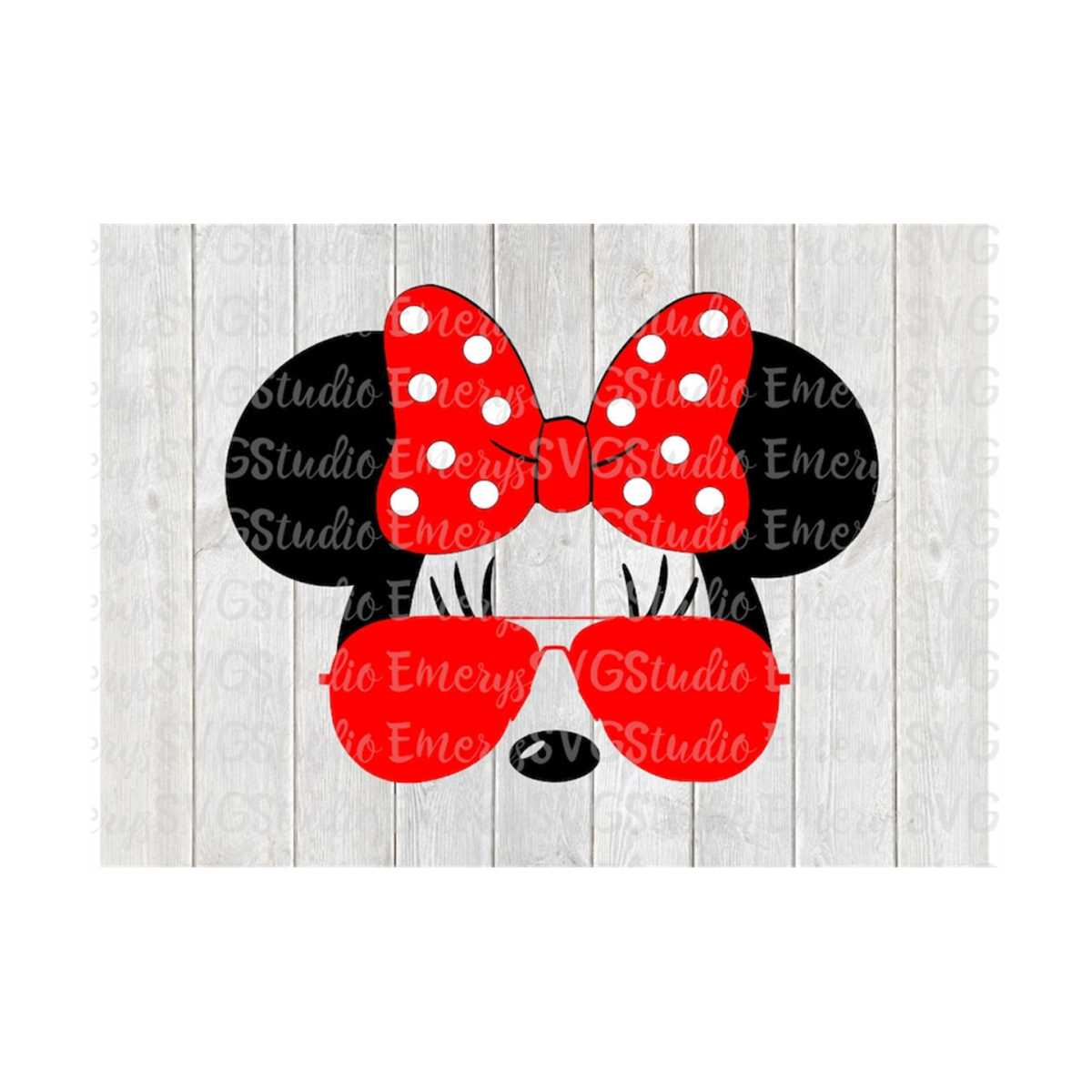 SVG DXF File for Minnie with Aviator Sunglasses | Inspire Uplift