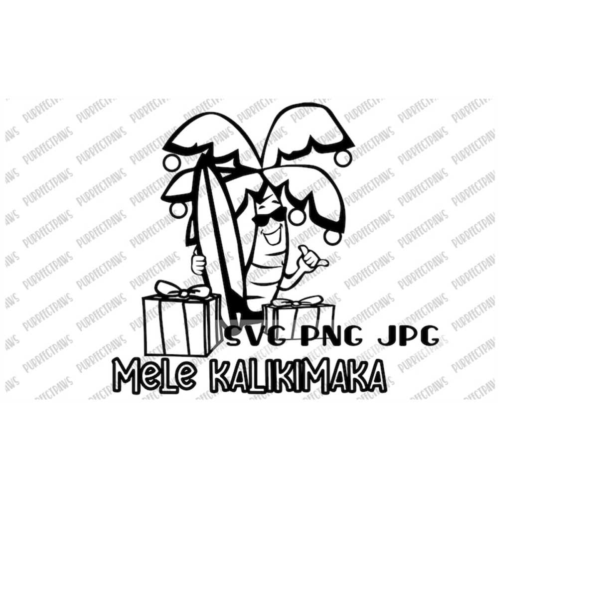 Mele Kalikimaka Coloring SVG, Coloring page, Coloring tshirt - Inspire ...