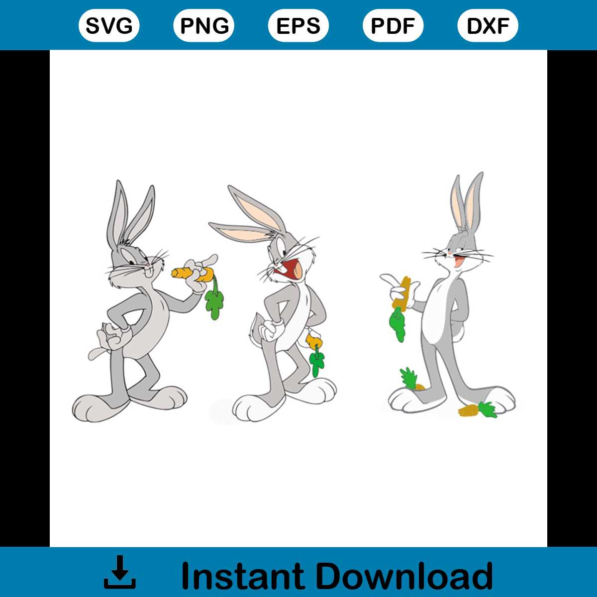Bugs bunny eating carrot svg, Cartoon Svg, Bundle Svg, Bunny Inspire