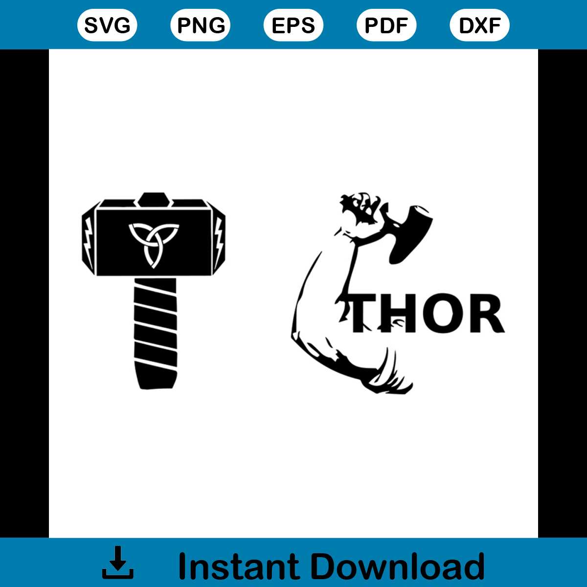 Thor And His Hammer, Famous Fictional Character Svg Inspire Uplift