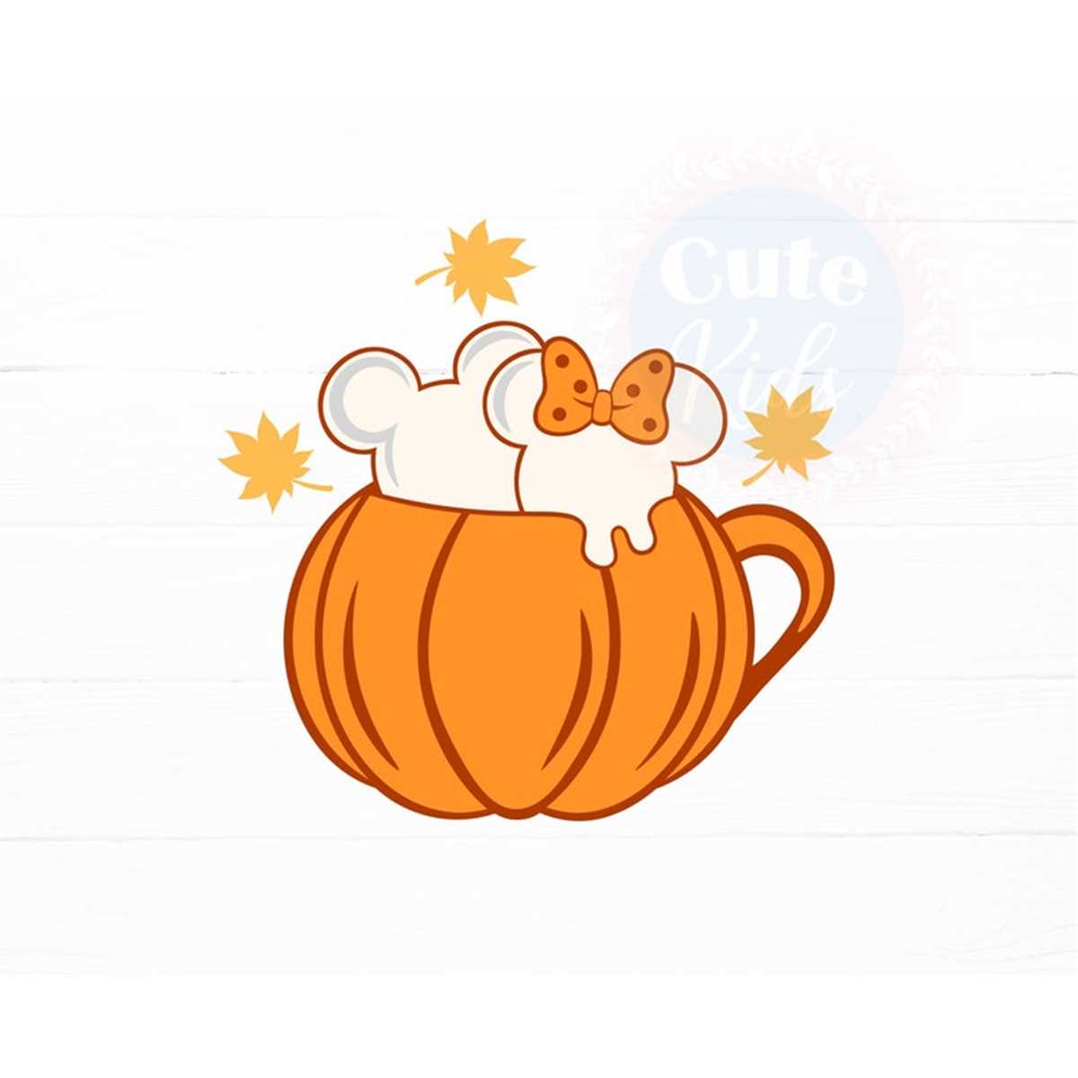 Pumpkin Spice Mouse Heads SVG Marshmallows Decor svg cut f Inspire