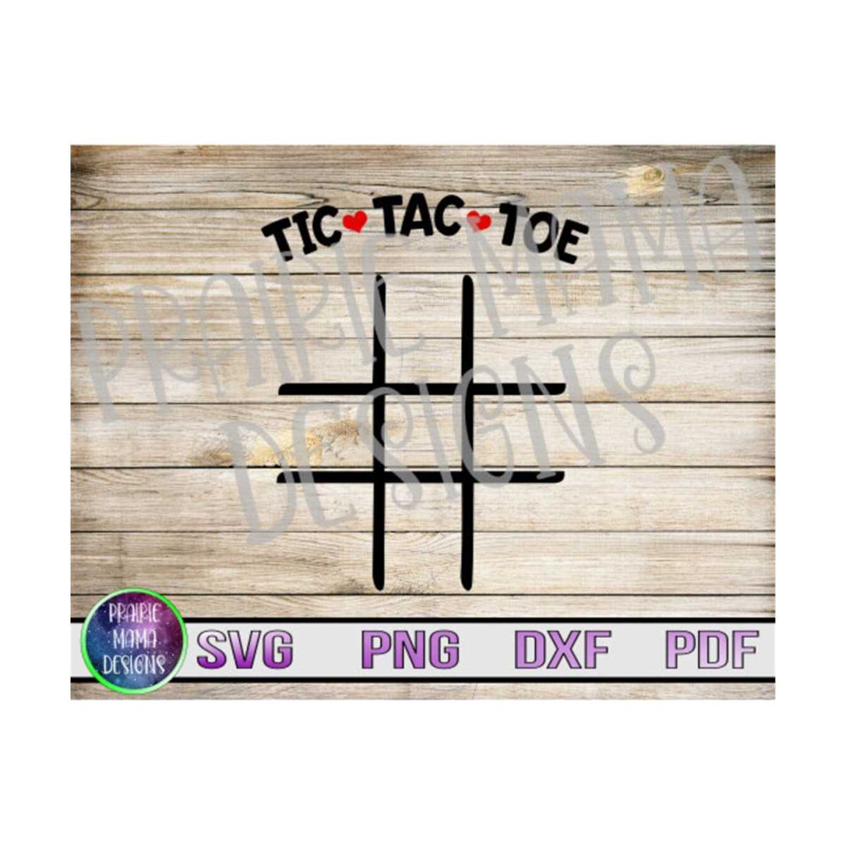 Tic Tac Toe with Hearts Valentines day games SVG PNG DXF pdf - Inspire ...