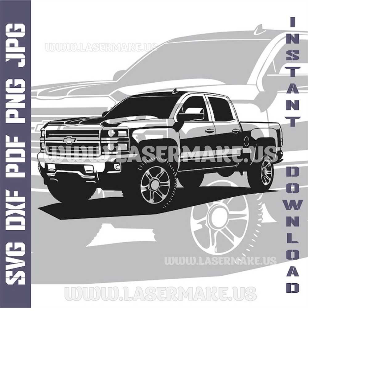 Chevrolet Silverado SVG file | cut file for cricut | printab - Inspire ...