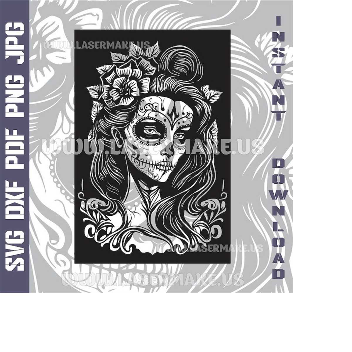 Santa Muerte SVG file | cut file for cricut | printable png| - Inspire