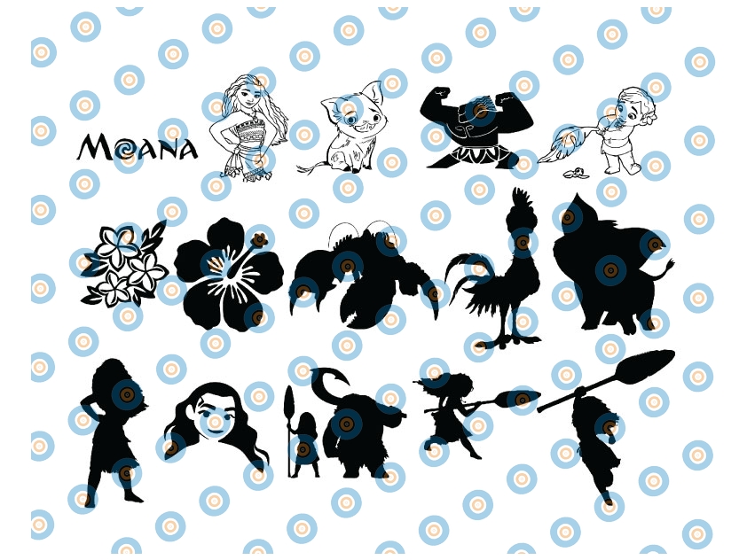 Moana SVG cut files, instant download, printable vector clip | Inspire ...