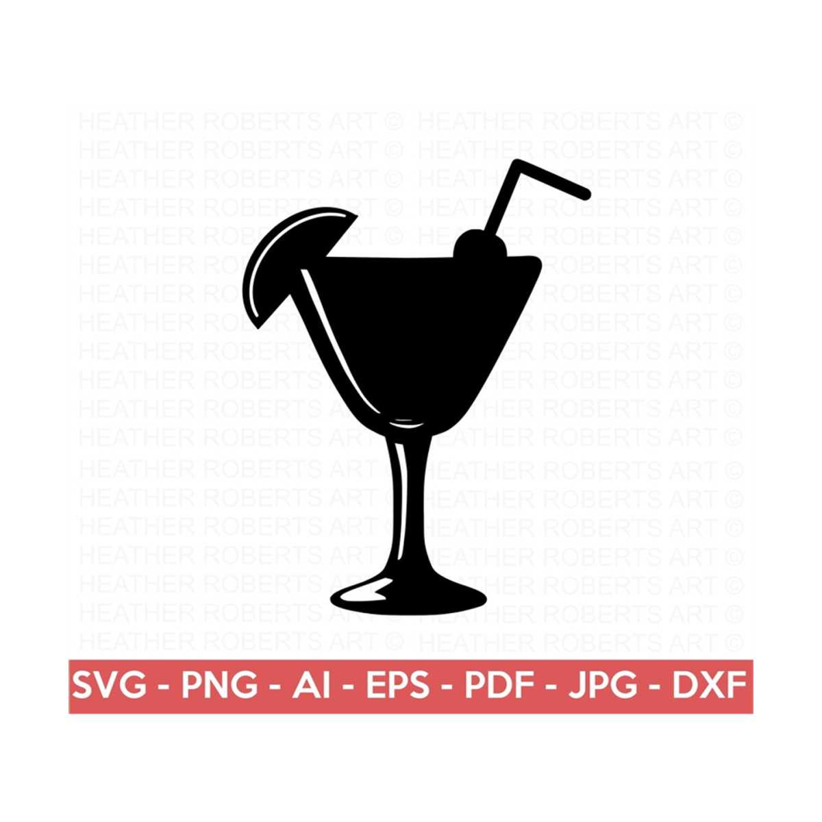 Cocktail Glass SVG, Cocktail svg, Cocktail Glass Silhouette, | Inspire ...