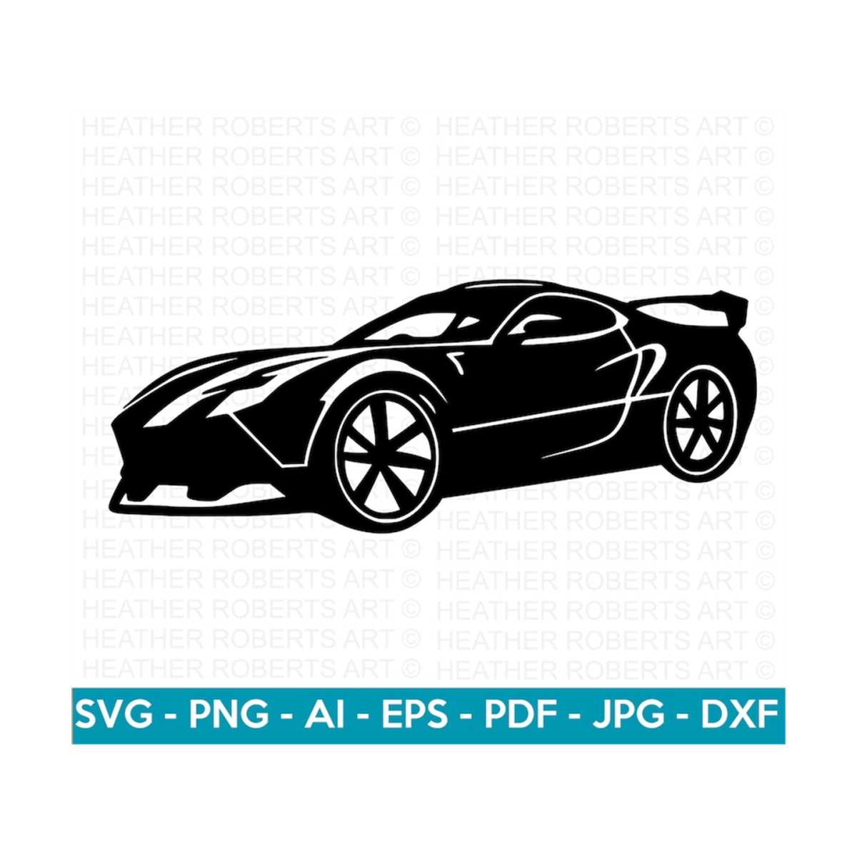 Sports Car SVG, Sports Car Silhouette, Luxury Car svg, Racin Inspire
