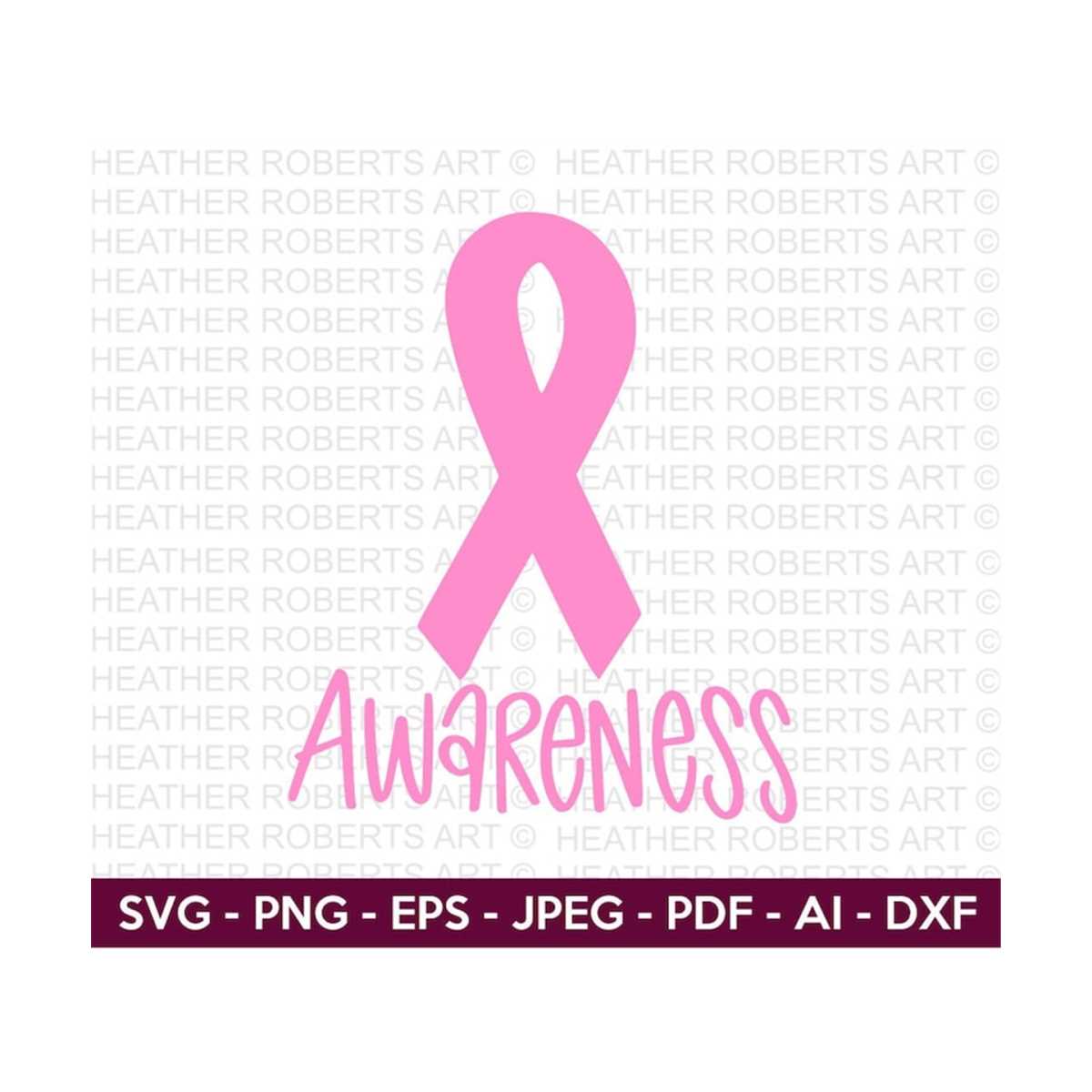 Cancer Awareness Ribbon SVG, Cancer SVG, Breast Cancer SVG, - Inspire