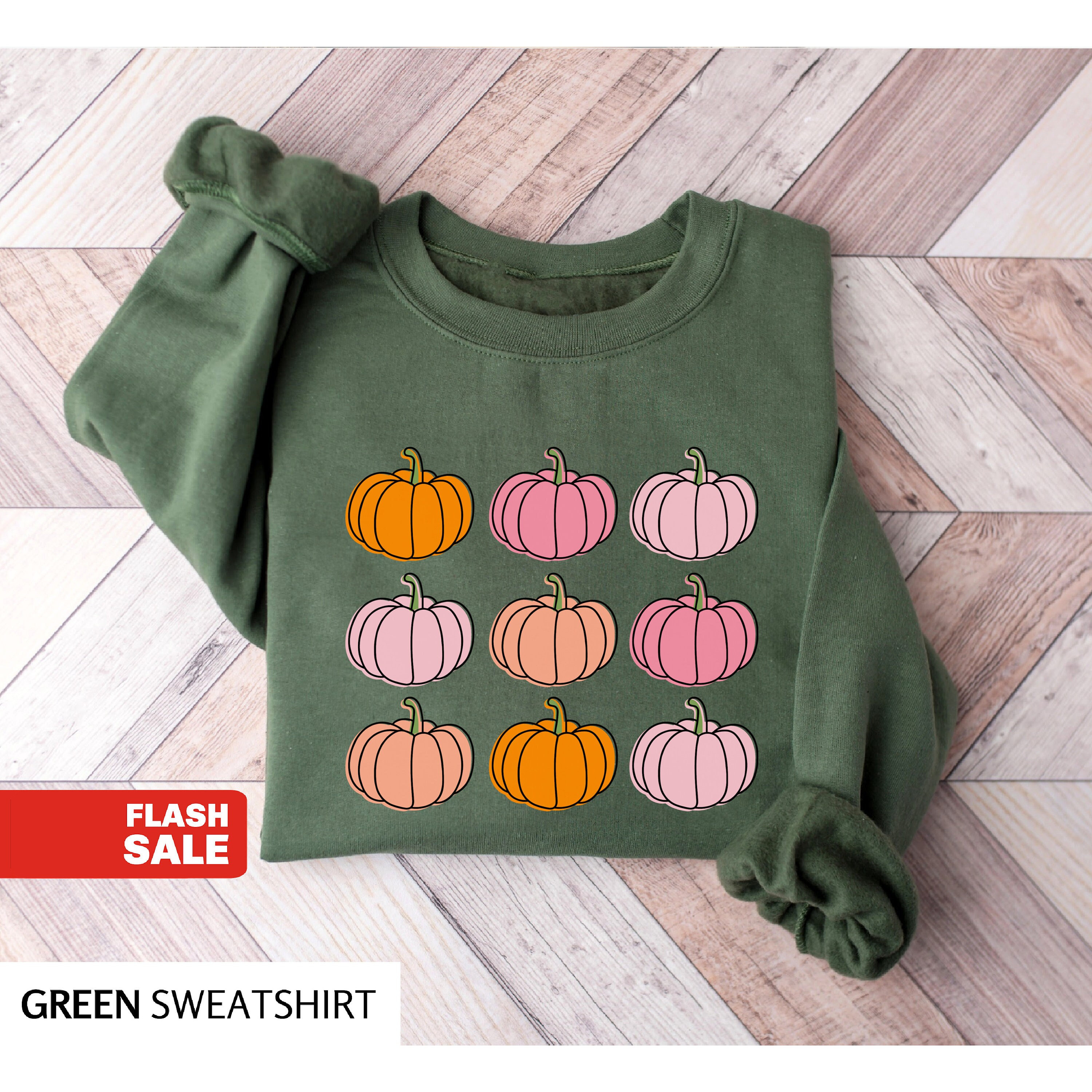 Ladies Summer Halloween Pumpkin Leopard Bow Printed Sweatshirts