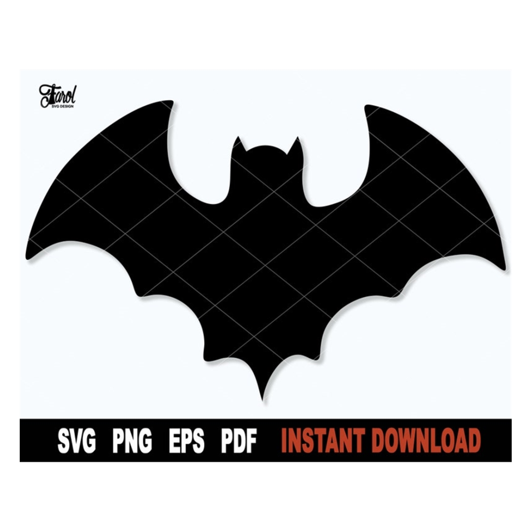 Bat Svg Cut file, Bat Svg File For Cricut, silhouette, Spook | Inspire ...