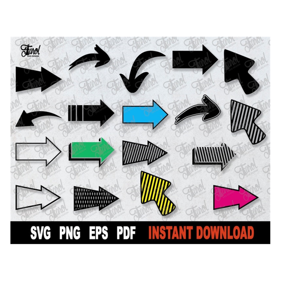 Arrow SVG Bundle, Arrow SVG File For Cricut, Heart Valentine | Inspire ...