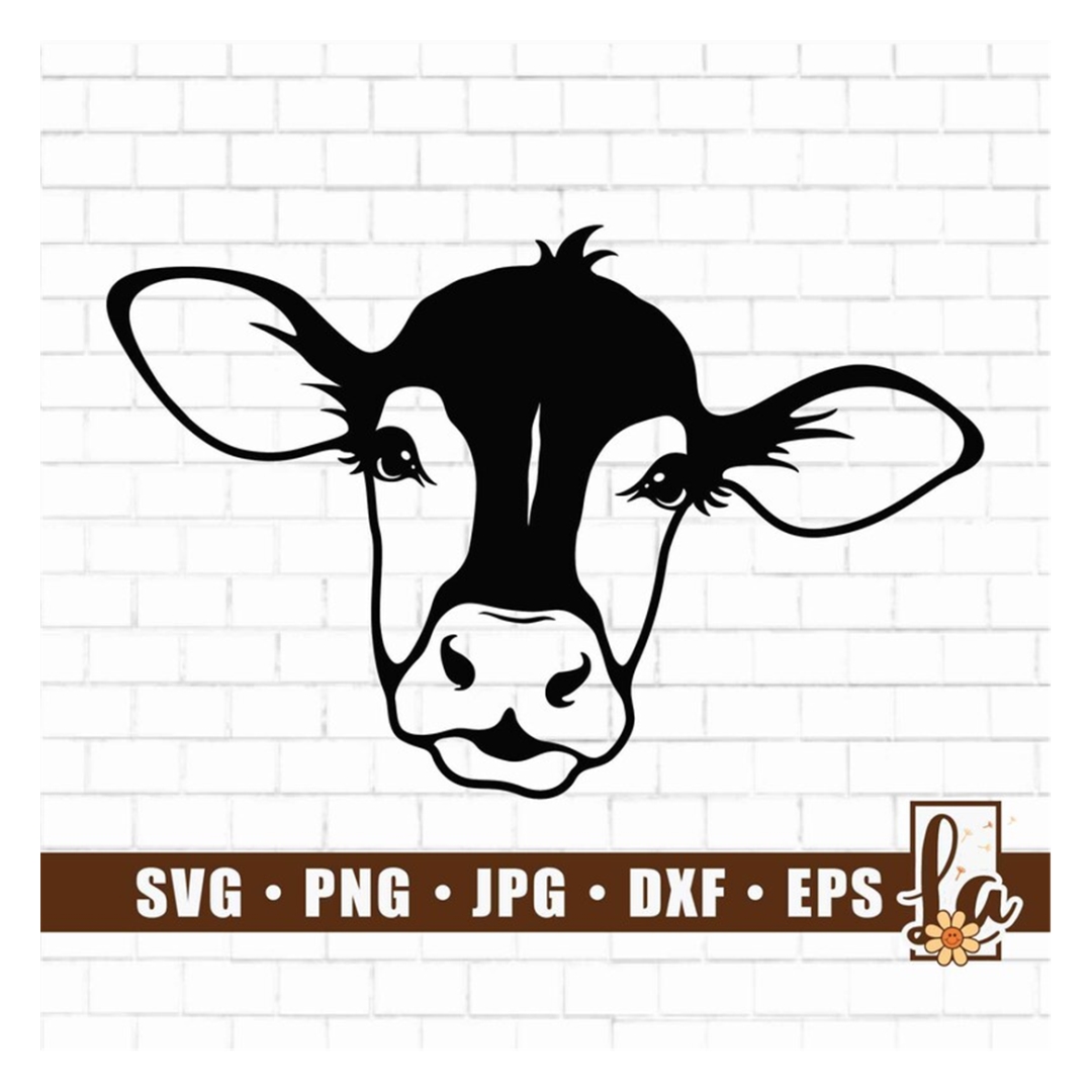 Cow svg | Cute Cow svg | Farm Animal svg | Baby Cow svg | Fa - Inspire