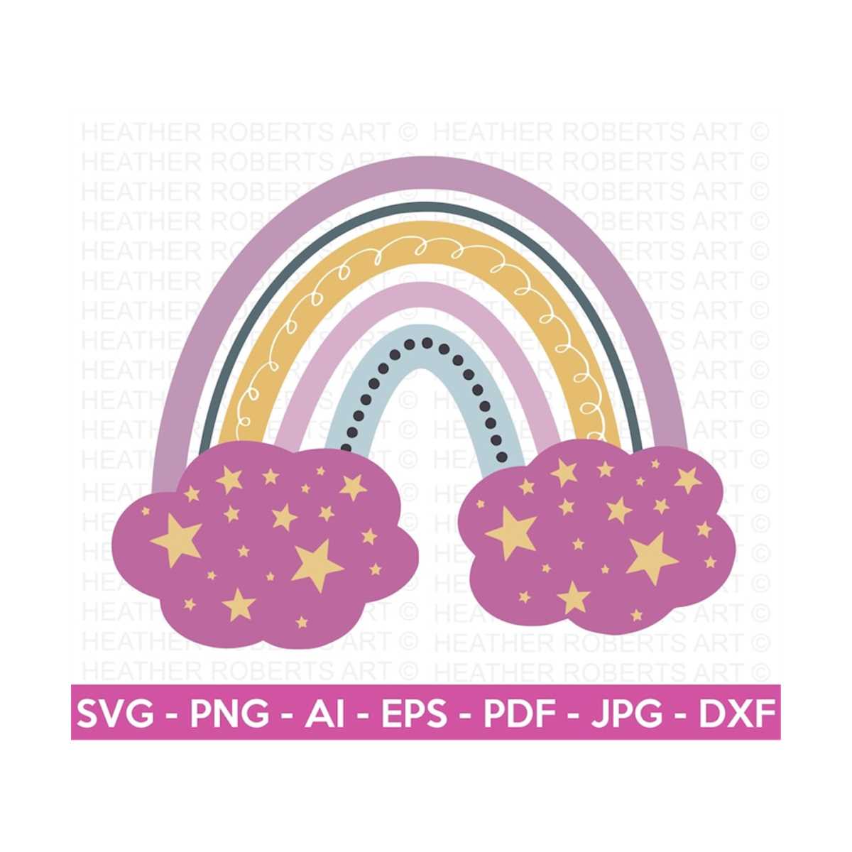 Rainbow SVG, Baby Rainbow SVG, Nursery Rainbow Decorations, - Inspire