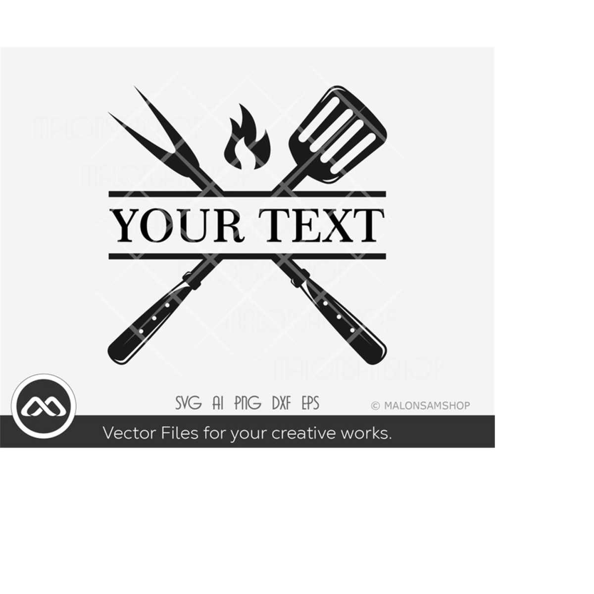 Grilling SVG file Custom text grilling svg, bbq png, cooki Inspire