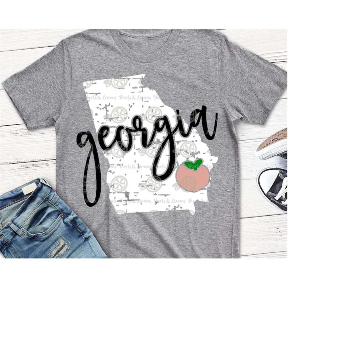 georgia svg, peach svg, summer svg, southern svg, svg, coast - Inspire