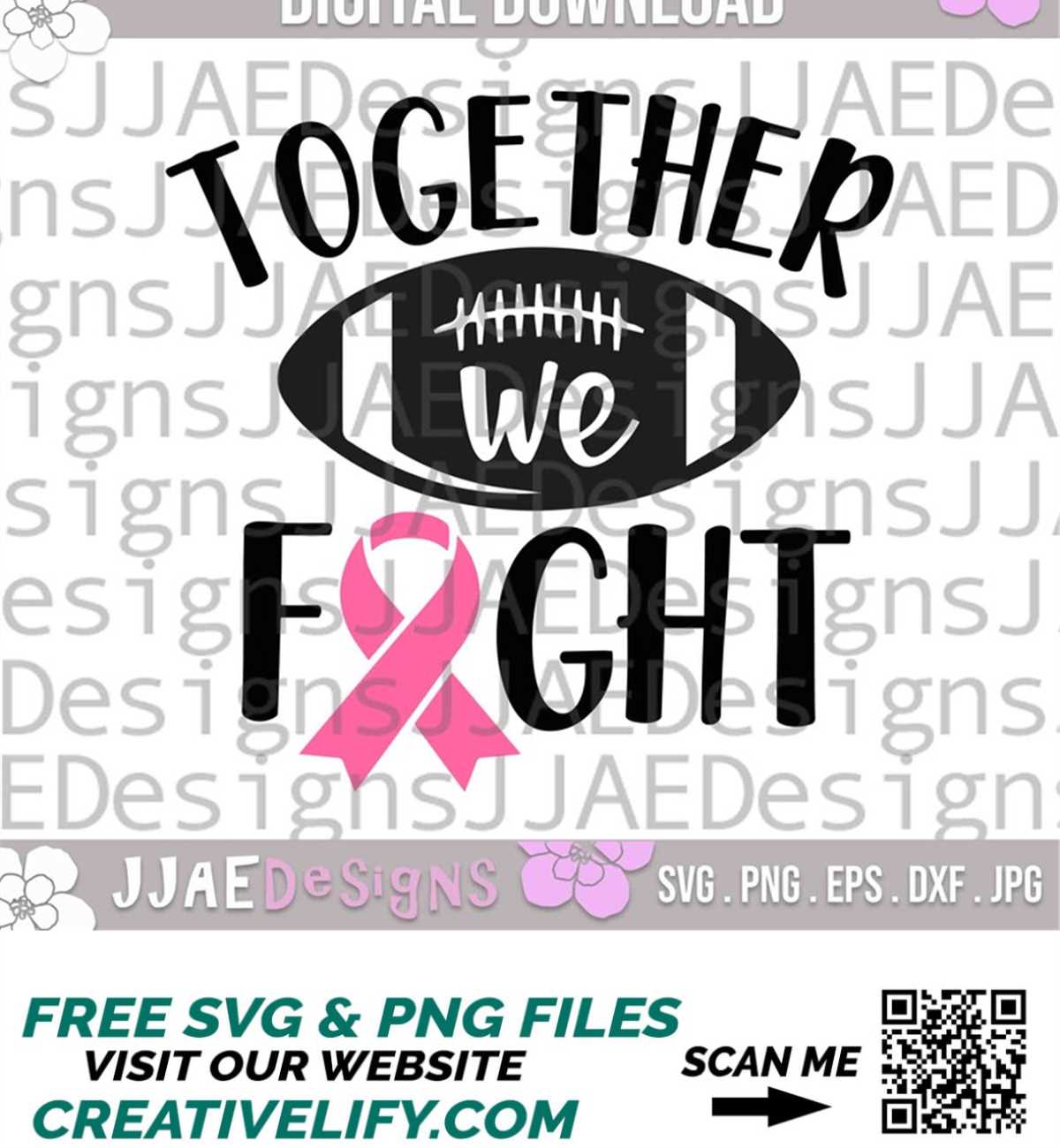 Breast Cancer Football svg | Cancer Ribbon SVG | Breast Canc - Inspire