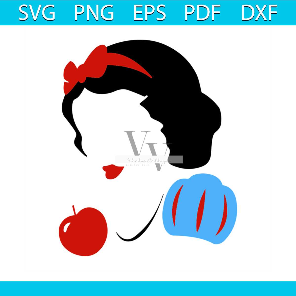 Snow White Silhouette Svg, Disney Svg, Snow White Svg, Snow - Inspire