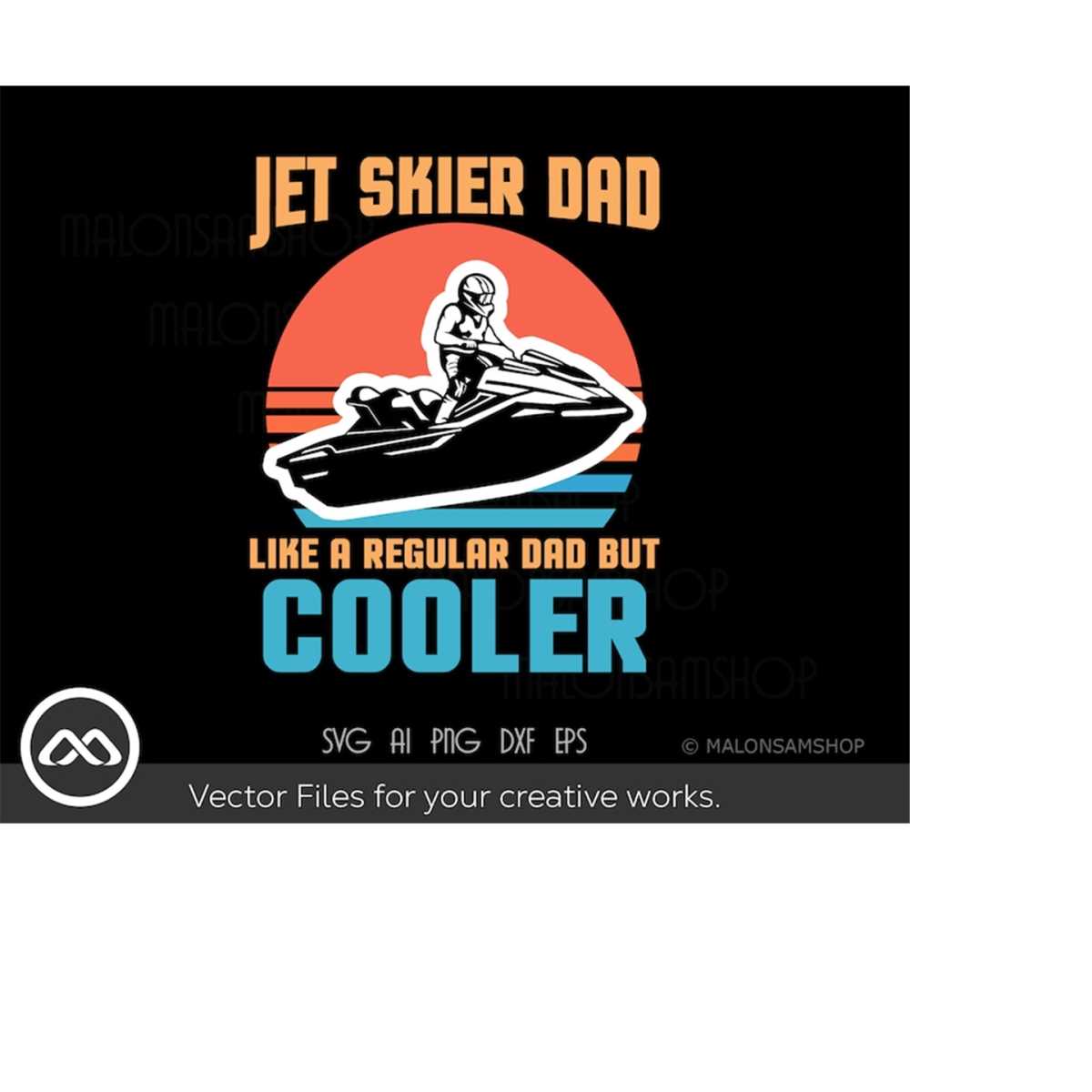 T-shirt 'Ski Dad Like A Regular Dad Only Cooler' - Homme, Manches Courtes, Coton