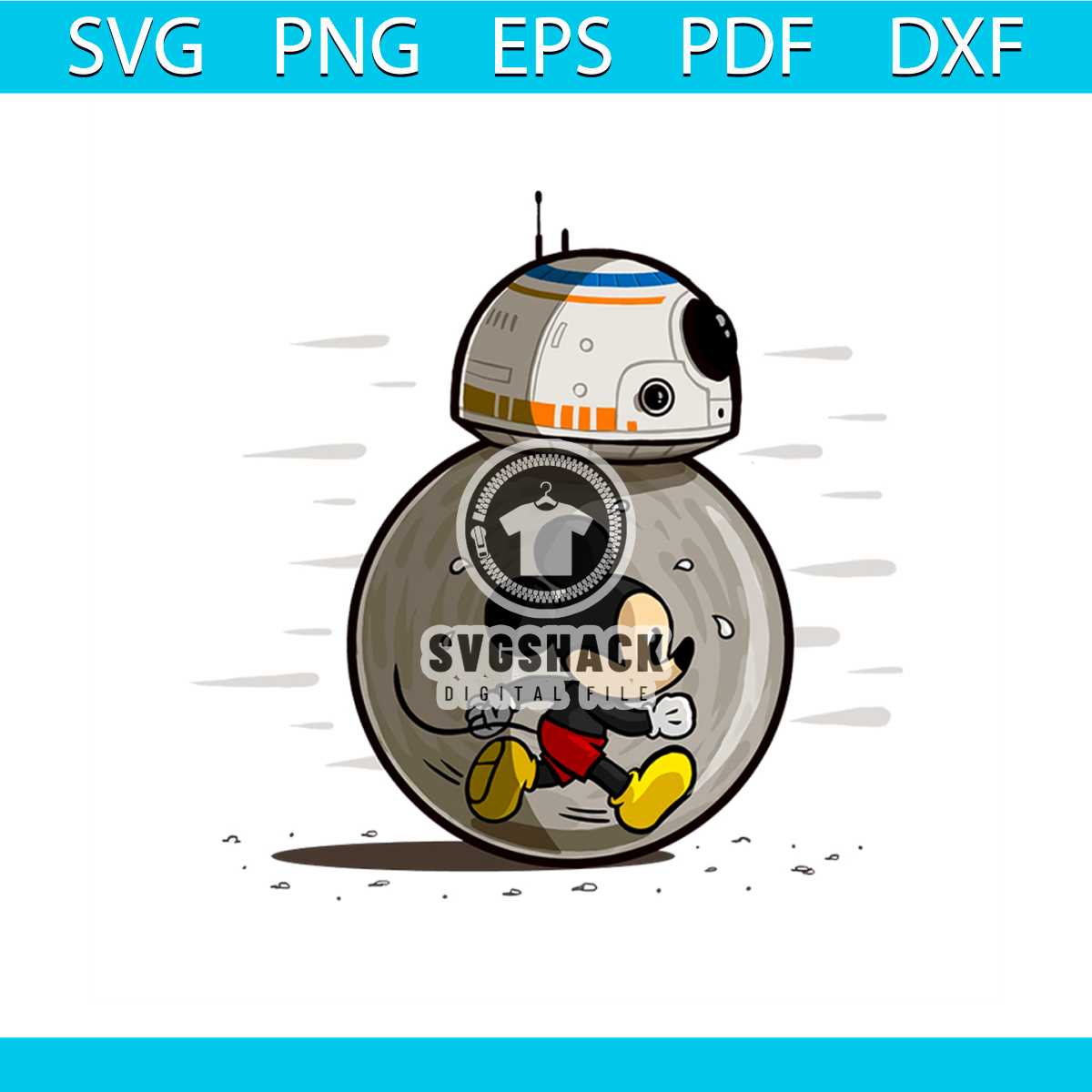 Now Bb8 And Mickey Mouse Roll Together Svg, Disney Svg, Disn - Inspire ...