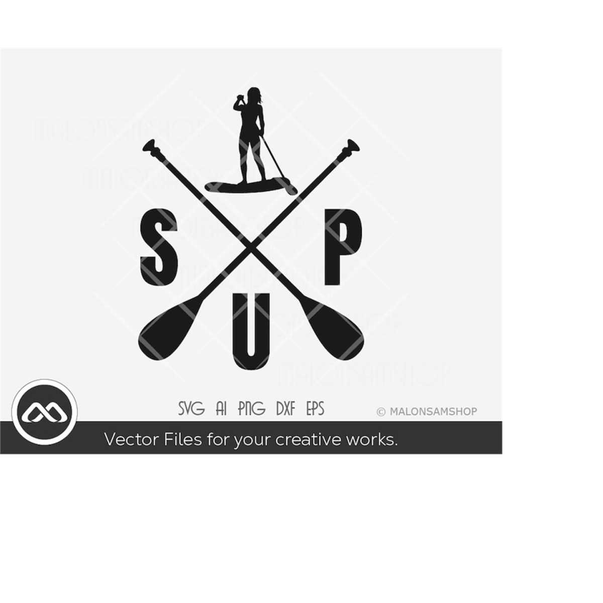 Paddleboard SVG Sup Girl paddleboard svg, paddle board svg, Inspire