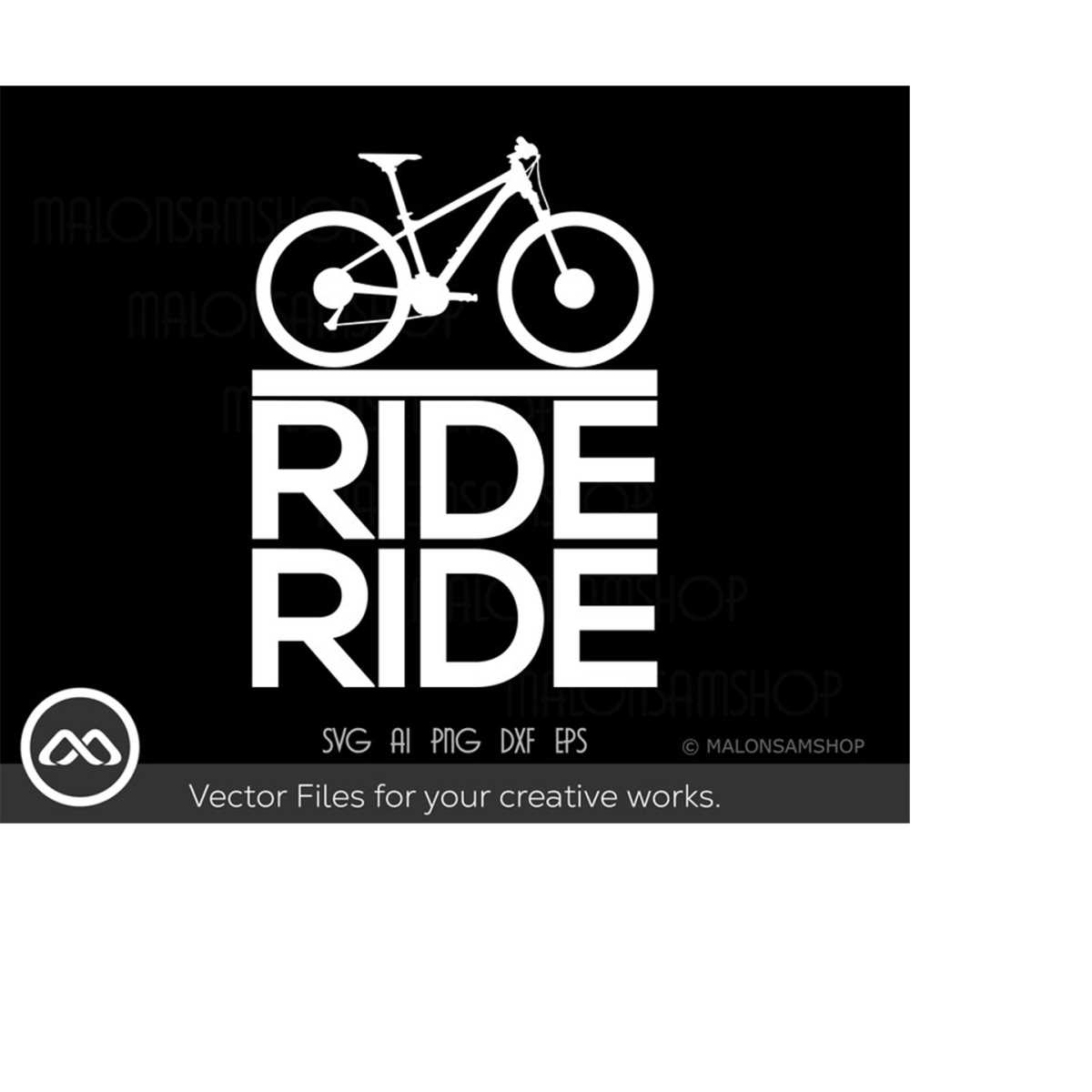 Mountain Bike SVG Ride Ride - mountain bike svg, bike svg, m | Inspire ...