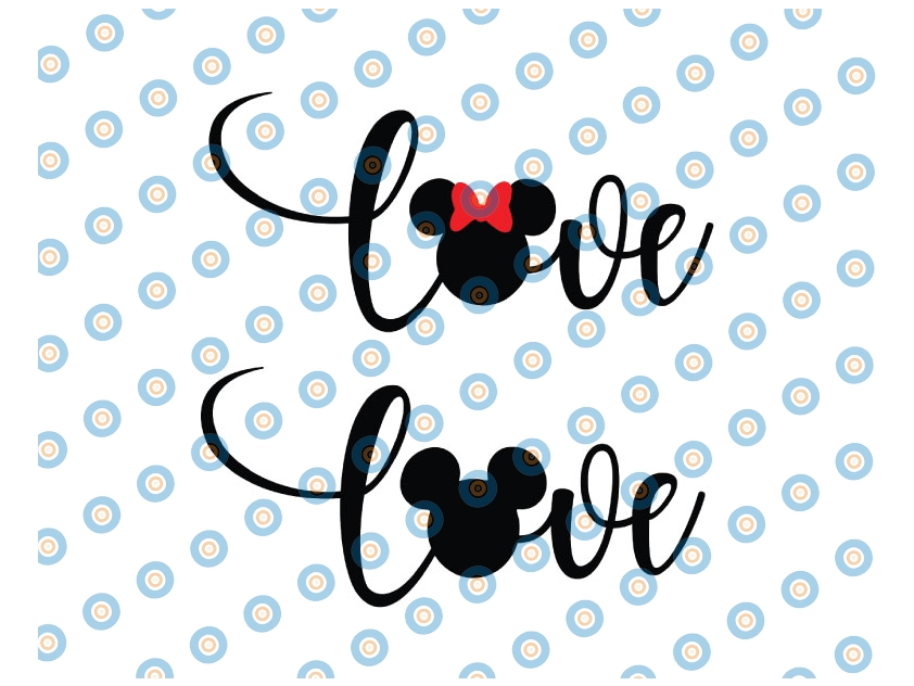 Minnie Love Script SVG, Minnie love Printable Cut File,Disne | Inspire ...