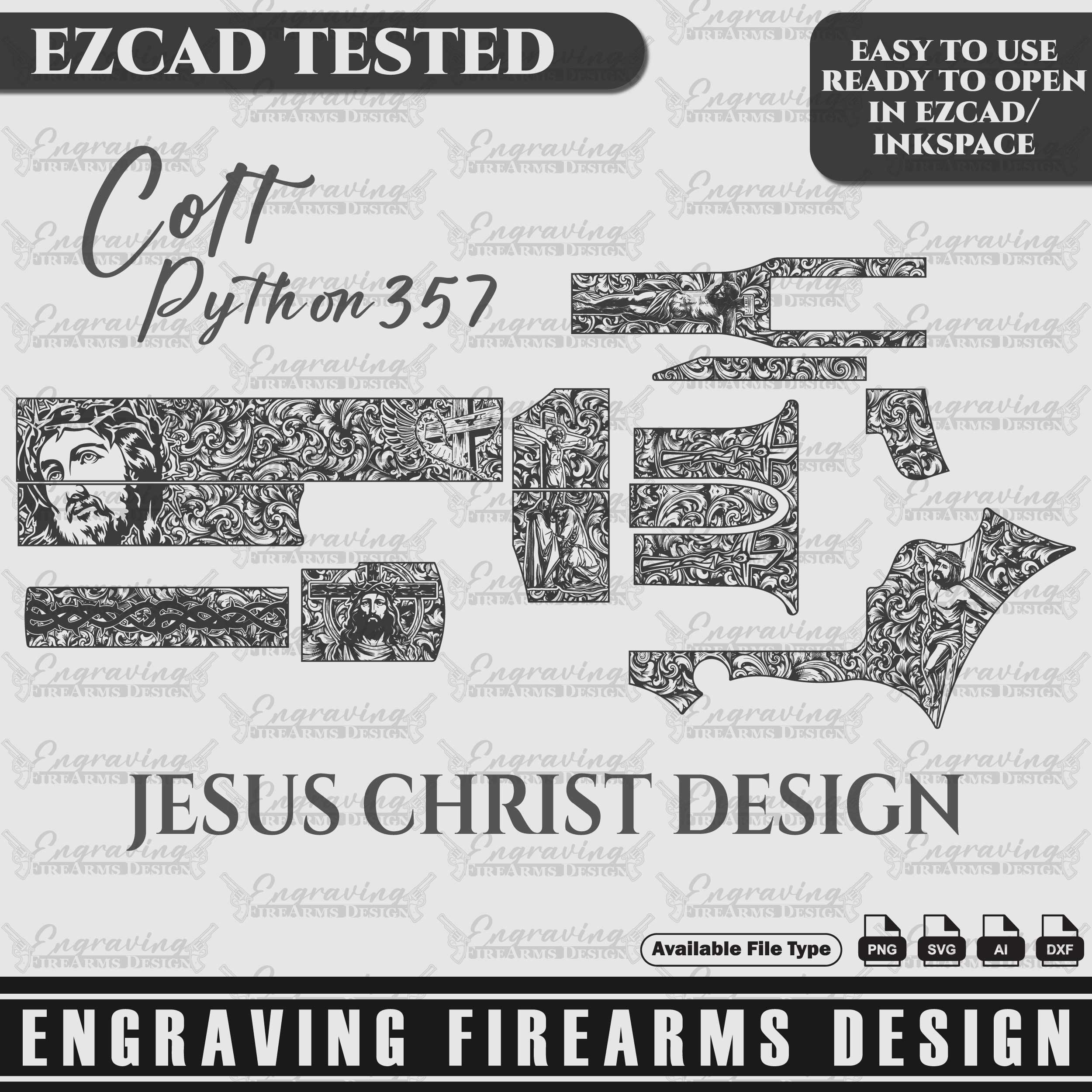 Engraving Firearms Design Colt Python 357 Jesus Design Full - Inspire ...