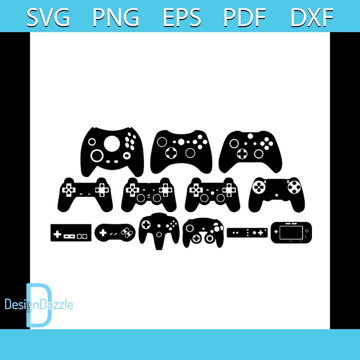 Video Game Button Pattern Svg Gamepad Evolution Video Game Bundle Svg, Game Svg | Inspire Uplift