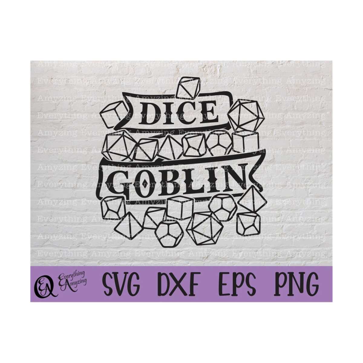 Dice Goblin svg, Dungeons and Dragons svg, DnD svg, Dungeon Inspire