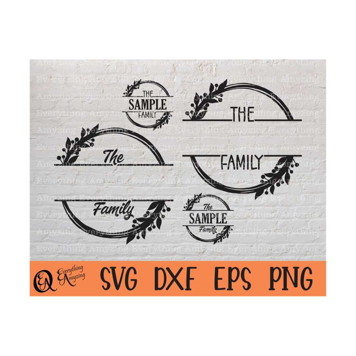 Family Wreath svg, Split Monogram svg, Family Sign svg, Farm | Inspire ...