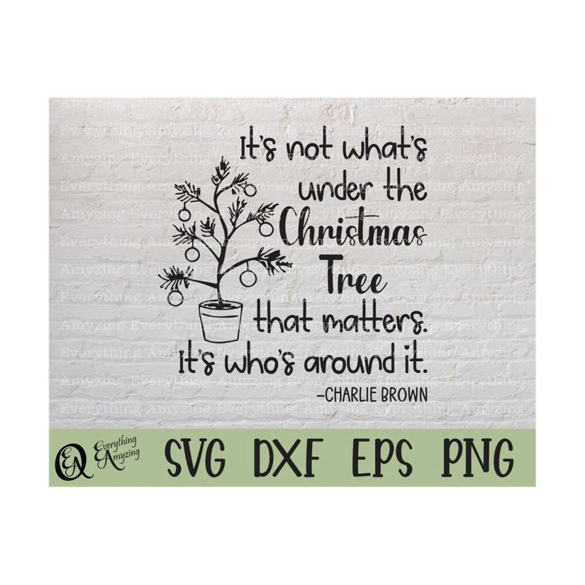 Charlie Brown tree svg, Christmas svg, Holiday svg, Christma Inspire