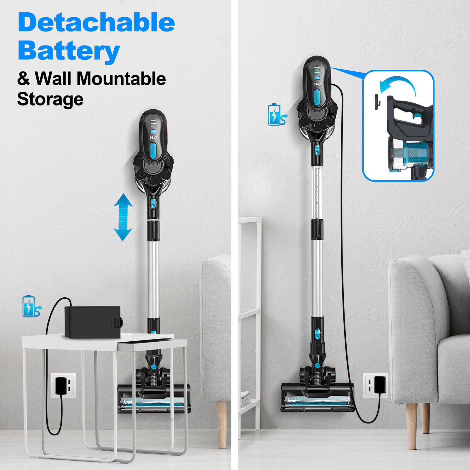 Cordless Handheld Stick Upright Vacuum Inspire Uplift